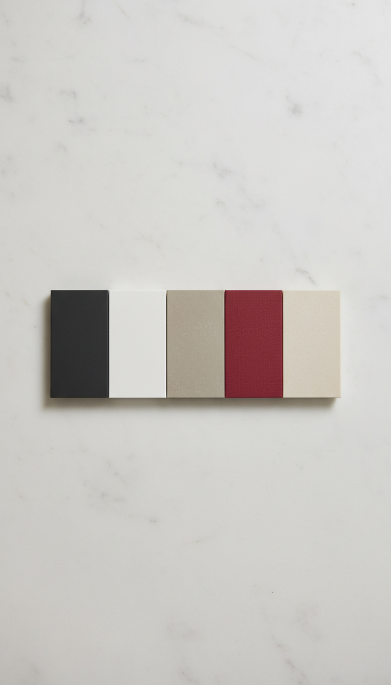 Curated Material Sample Kit in Marble and Metal
